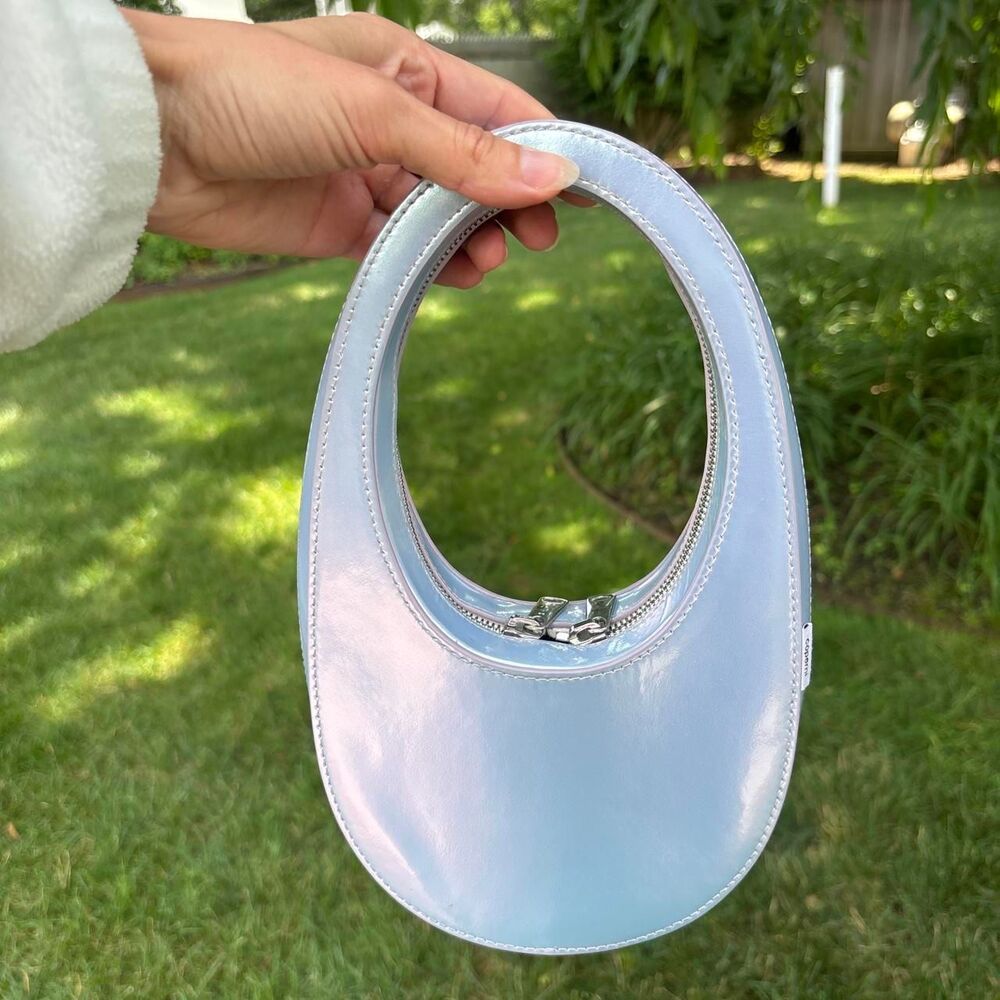 Coperni Women's Silver and Blue Bag